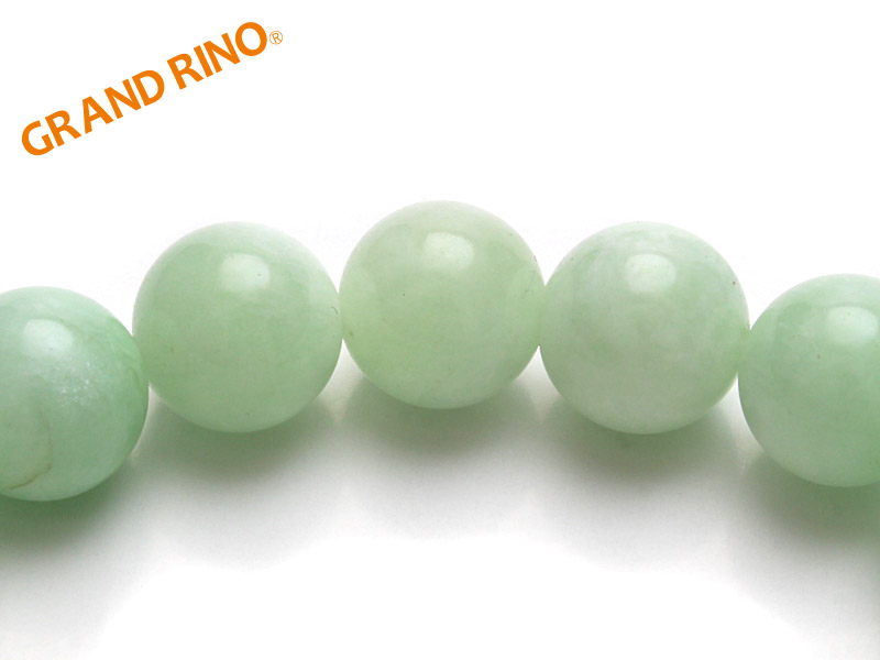 GRAND RINO / グリーンムーンストーン 3A ブレス 10mmx19玉 25g 内径:16cm