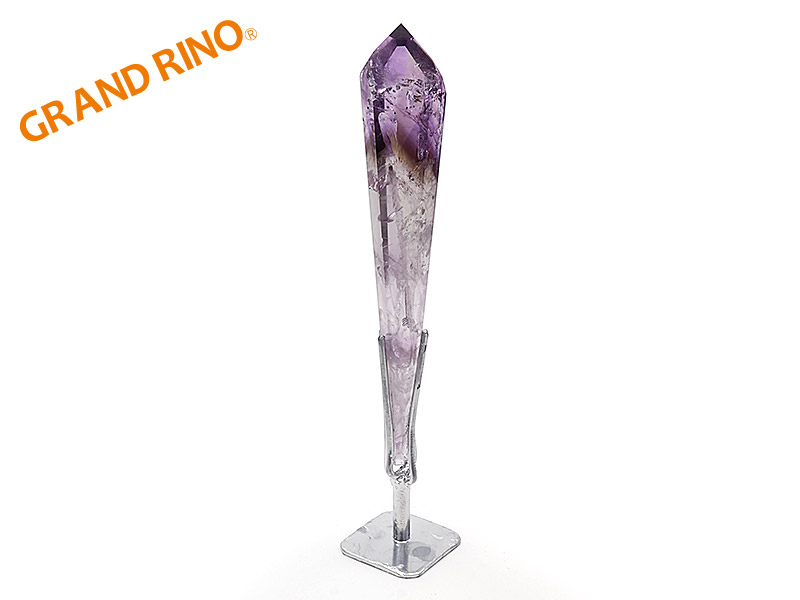 アメシスト(バイヤ)  3A  ポリッシュポイントアイアン台付    W40XH205XD40MM 160(110)GM   2151/#7