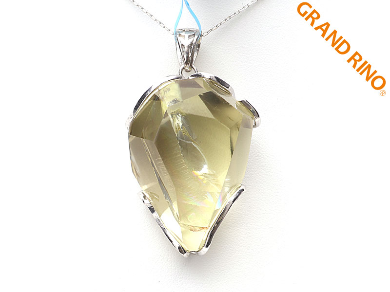 シトリン(熱処理)   フリーカット PT (A)  1 全長(バチカン含む):W30XH51XD22MM 30.00 GM 2206