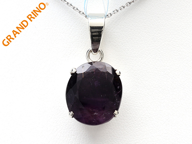 エレスチャルアメシスト  GAX オーバルカット SVPT    全長(バチカン含む):W13XH26XD8MM 3.00 GM 1126