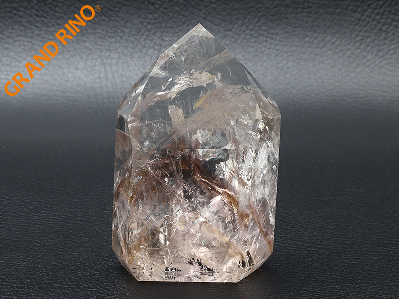 究極品質　愛と光のクリスタル　幻の虹煌くナチュラルゴールデンファントムアメトリン GRAND RINO / 発光ゴールデンファントムアメシスト ポリッシュポイント
