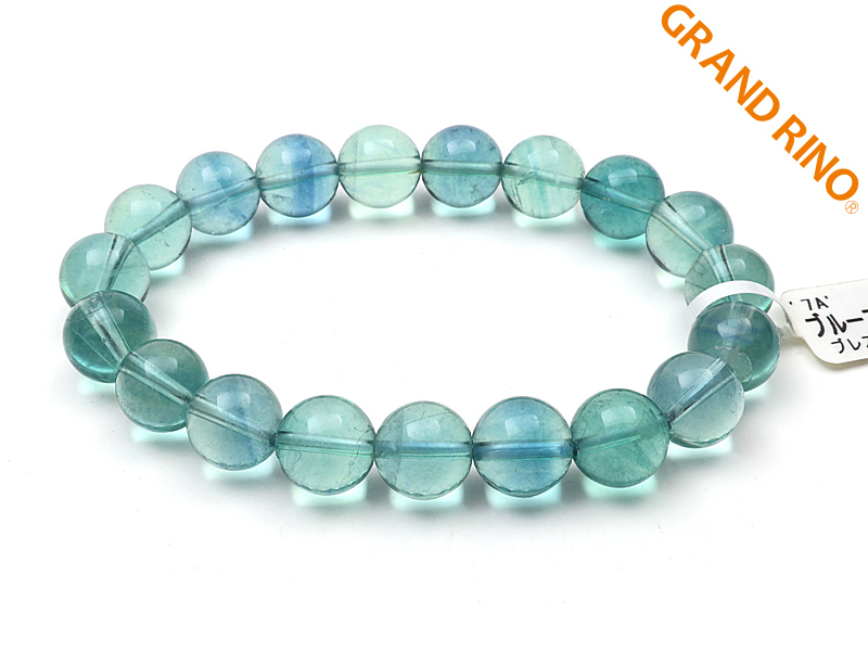ブルーフローライト  7A  ブレス    10MMX19玉 29.00 GM 1006/*13
