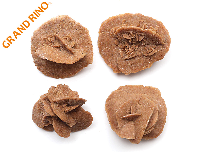 砂漠のバラ(デザートローズ)  3A  原石 (C) (4個入)  約W63XH48XD53MM~ 350.00 GM 2055/#8