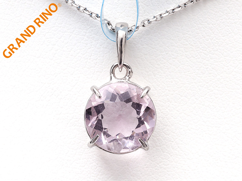 ピンクフローライト   ラウンドカット SVPT   1 石サイズ:9MM-3.26CT(総重量:1GM)   1633-2230/#R